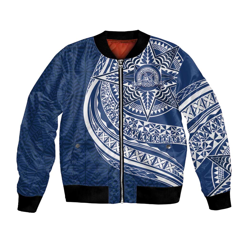 Tonga Queen Salote College Personalized Bomber Jacket Ngatu Tokelaufeletoa Motifs
