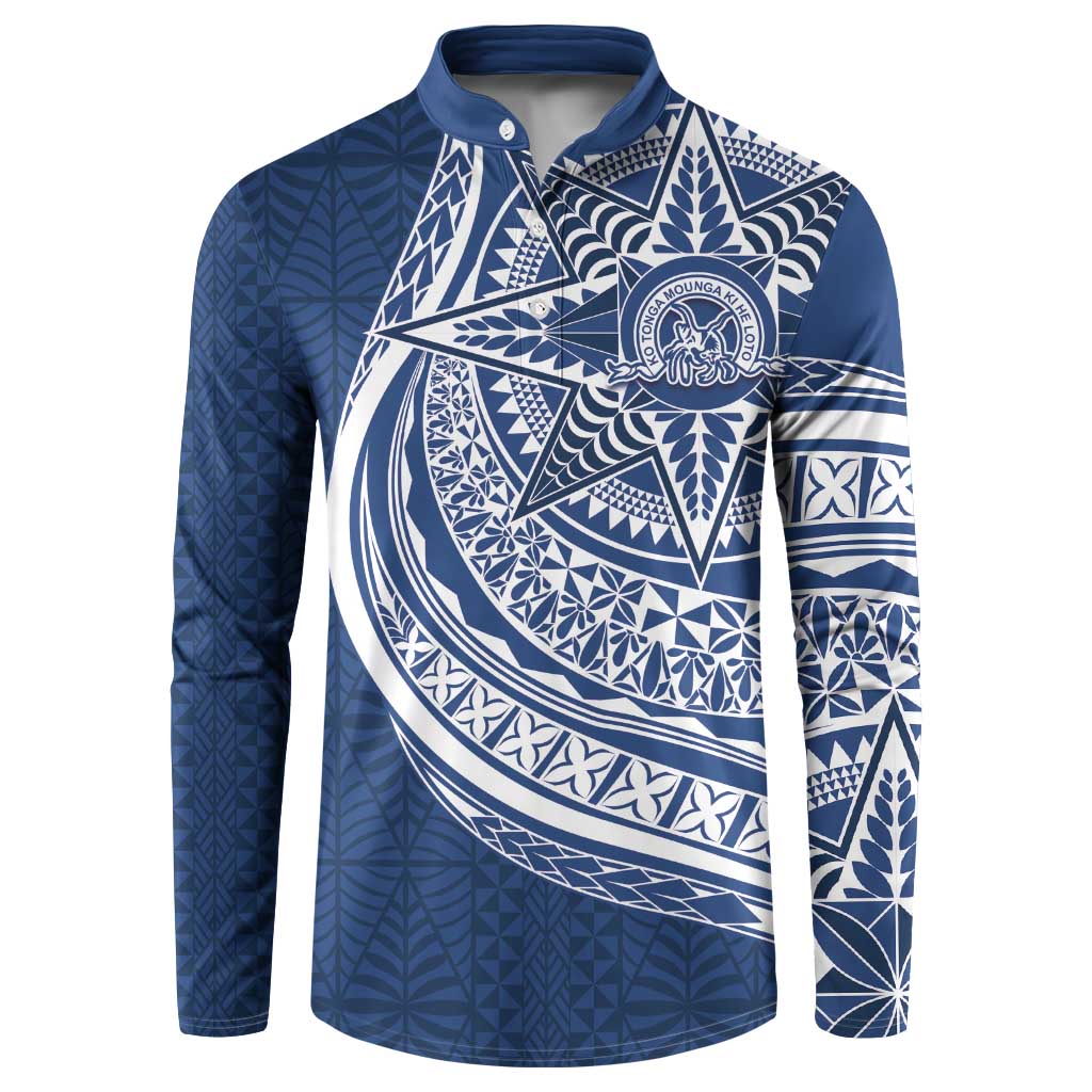 Tonga Queen Salote College Personalized Button Sweatshirt Ngatu Tokelaufeletoa Motifs