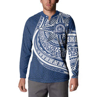 Tonga Queen Salote College Personalized Button Sweatshirt Ngatu Tokelaufeletoa Motifs