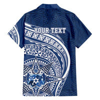 Tonga Queen Salote College Personalized Family Matching Off Shoulder Maxi Dress and Hawaiian Shirt Ngatu Tokelaufeletoa Motifs