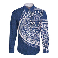 Tonga Queen Salote College Personalized Long Sleeve Button Shirt Ngatu Tokelaufeletoa Motifs