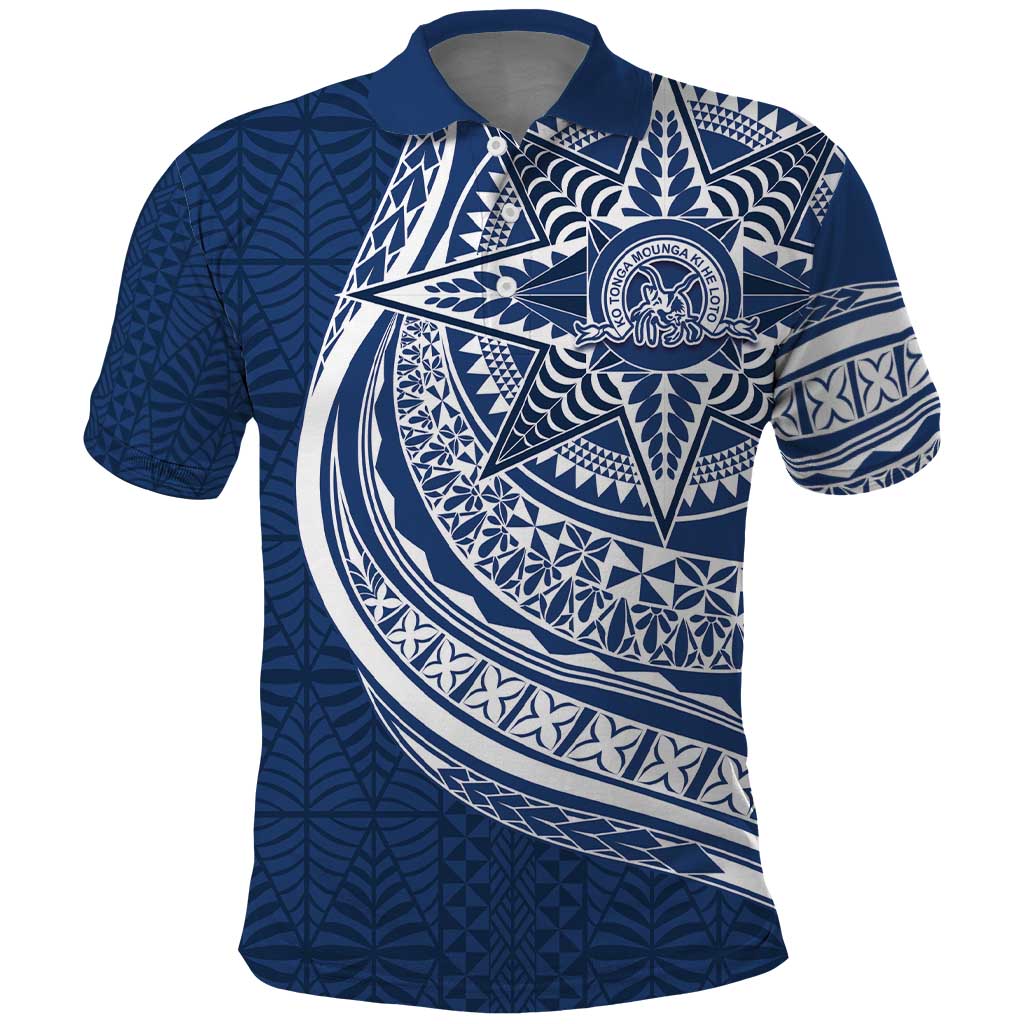 Tonga Queen Salote College Personalized Polo Shirt Ngatu Tokelaufeletoa Motifs