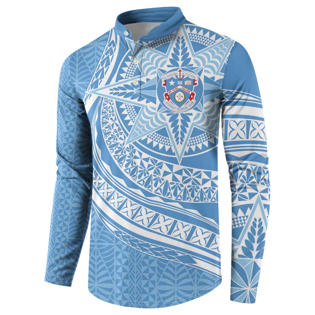 Tonga Apifo'ou Kolisi Personalized Button Sweatshirt Ngatu Tokelaufeletoa Motifs