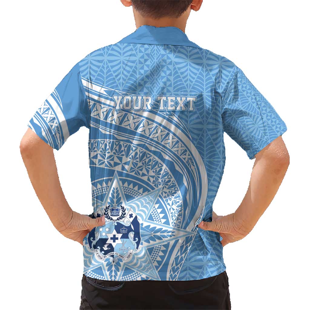 Tonga Apifo'ou Kolisi Personalized Kid Hawaiian Shirt Ngatu Tokelaufeletoa Motifs