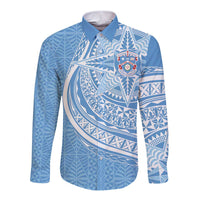 Tonga Apifo'ou Kolisi Personalized Long Sleeve Button Shirt Ngatu Tokelaufeletoa Motifs