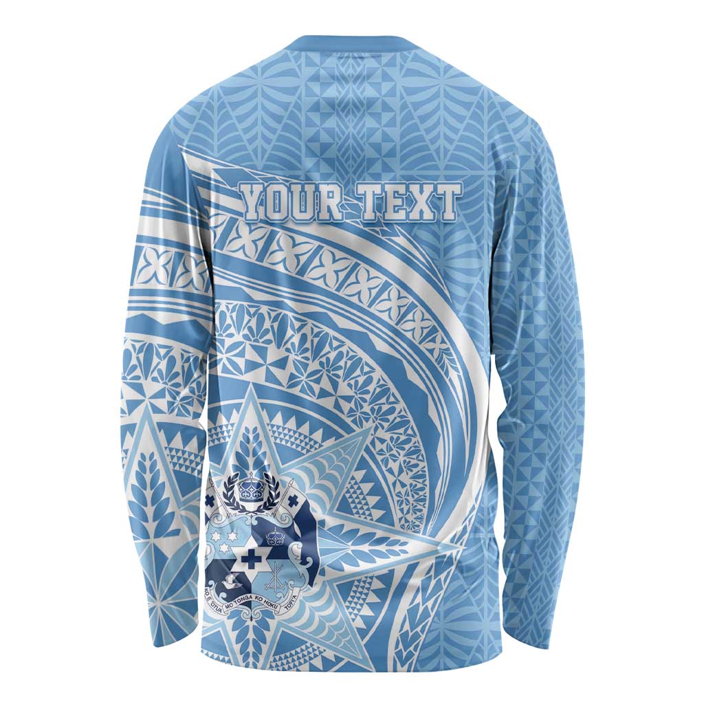 Tonga Apifo'ou Kolisi Personalized Long Sleeve Shirt Ngatu Tokelaufeletoa Motifs