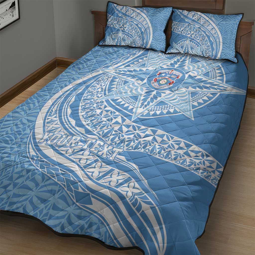 Tonga Apifo'ou Kolisi Personalized Quilt Bed Set Ngatu Tokelaufeletoa Motifs