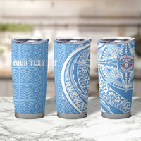 Tonga Apifo'ou Kolisi Personalized Tumbler Cup Ngatu Tokelaufeletoa Motifs