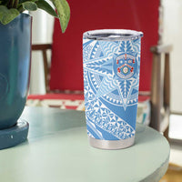 Tonga Apifo'ou Kolisi Personalized Tumbler Cup Ngatu Tokelaufeletoa Motifs