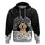 Personalised Dog Hoodie Golden Retriever With Polynesian Tapa Arch LT7 Black - Polynesian Pride