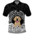 Personalised Dog Polo Shirt Golden Retriever With Polynesian Tapa Arch LT7 Black - Polynesian Pride