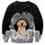 Personalised Dog Sweatshirt Golden Retriever With Polynesian Tapa Arch LT7 - Polynesian Pride