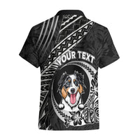 Personalised Polynesian Dog Hawaiian Shirt With Australian Shepherd - Crescent Style LT7 - Polynesian Pride