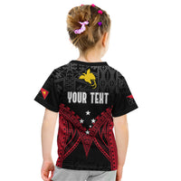 Personalised PNG Kid T Shirt Papua Motuan Mirror Style LT7 - Polynesian Pride