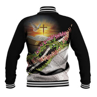 Hawaii Mokihana Mix Pikake Leis Mahalo 'Olelo Baseball Jacket Black LT7 - Polynesian Pride