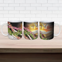 Hawaii Mokihana Mix Pikake Leis Mahalo 'Olelo Ceramic Mug Black LT7 - Polynesian Pride