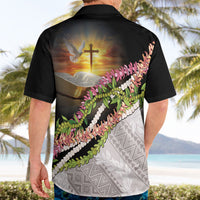 Hawaii Mokihana Mix Pikake Leis Mahalo 'Olelo Hawaiian Shirt Black LT7 - Polynesian Pride