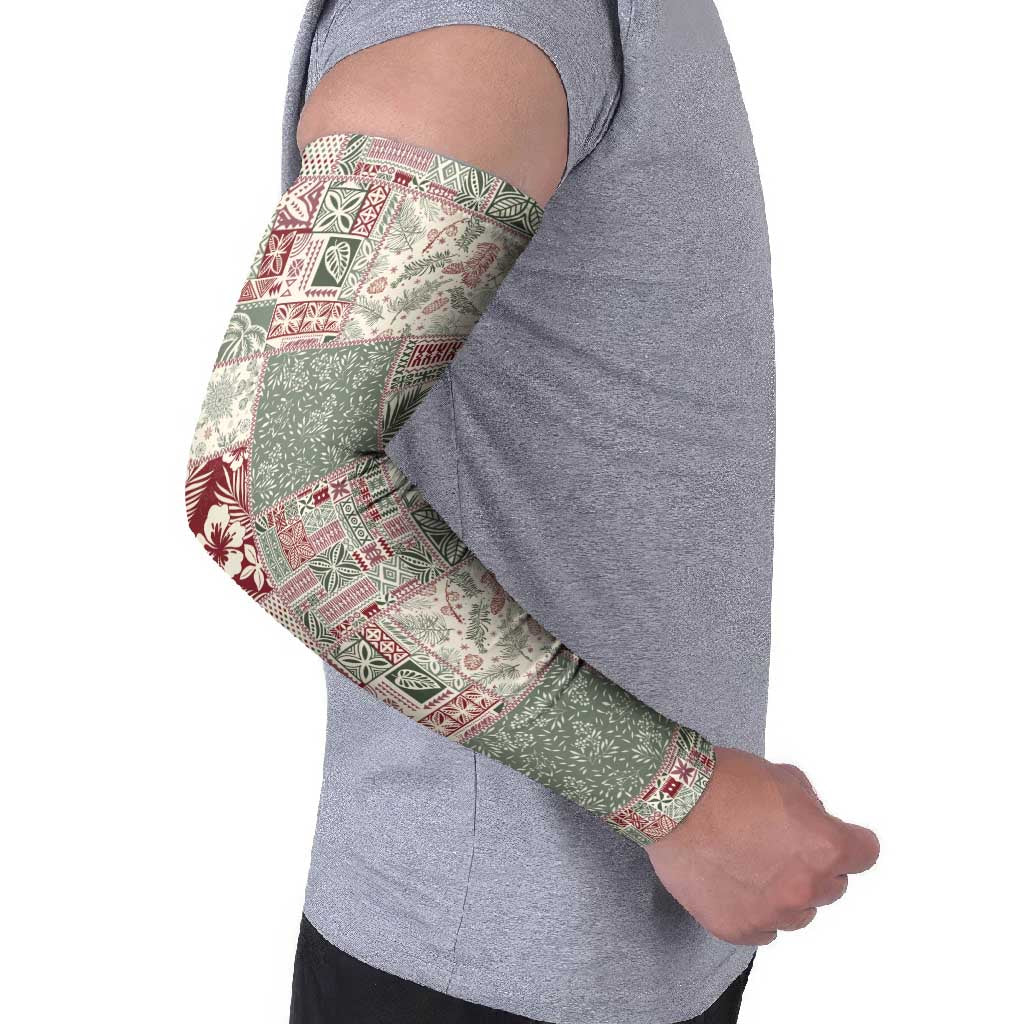 Aloha Hawaii Pastel Christmas Patchwork Arm Sleeves Classic Style - Polynesian Pride