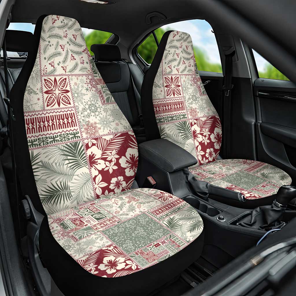 Aloha Hawaii Pastel Christmas Patchwork Car Seat Cover Classic Style - Polynesian Pride