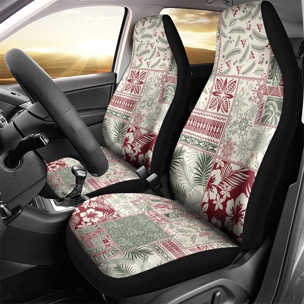 Aloha Hawaii Pastel Christmas Patchwork Car Seat Cover Classic Style - Polynesian Pride