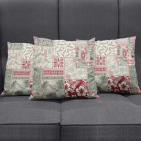 Aloha Hawaii Pastel Christmas Patchwork Pillow Cover Classic Style - Polynesian Pride
