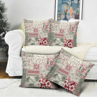 Aloha Hawaii Pastel Christmas Patchwork Pillow Cover Classic Style - Polynesian Pride
