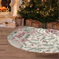 Aloha Hawaii Pastel Christmas Patchwork Tree Skirt Classic Style - Polynesian Pride