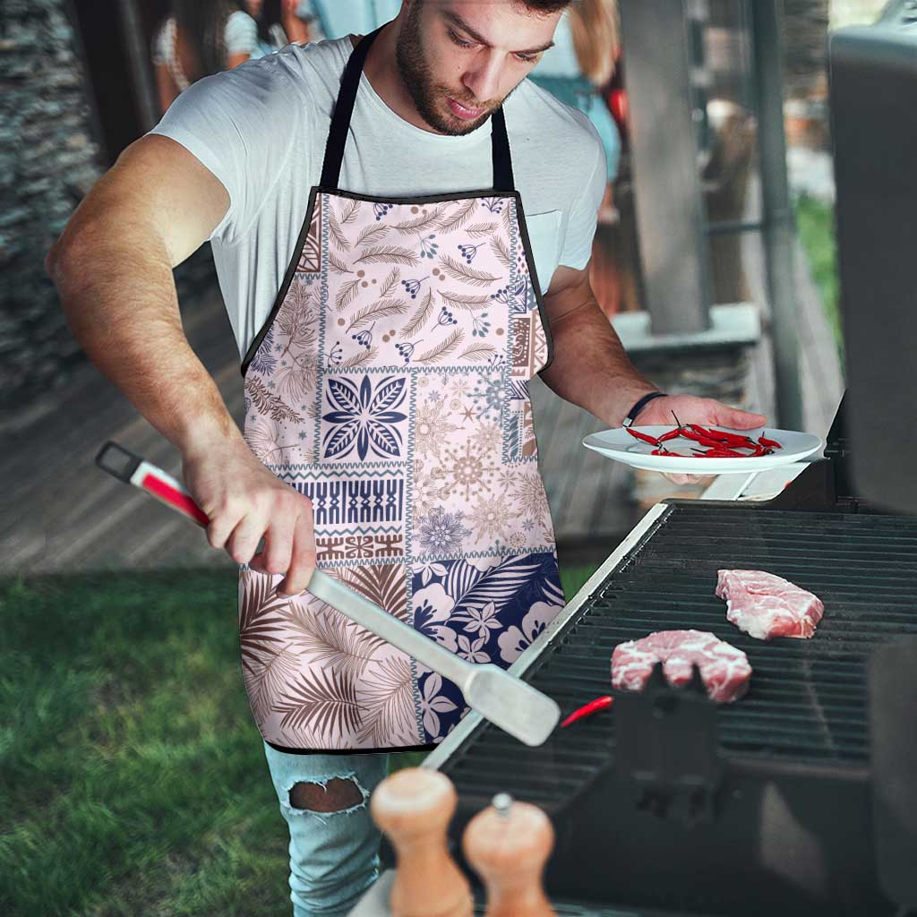 Aloha Hawaii Pastel Christmas Patchwork Apron Rustic Style - Polynesian Pride