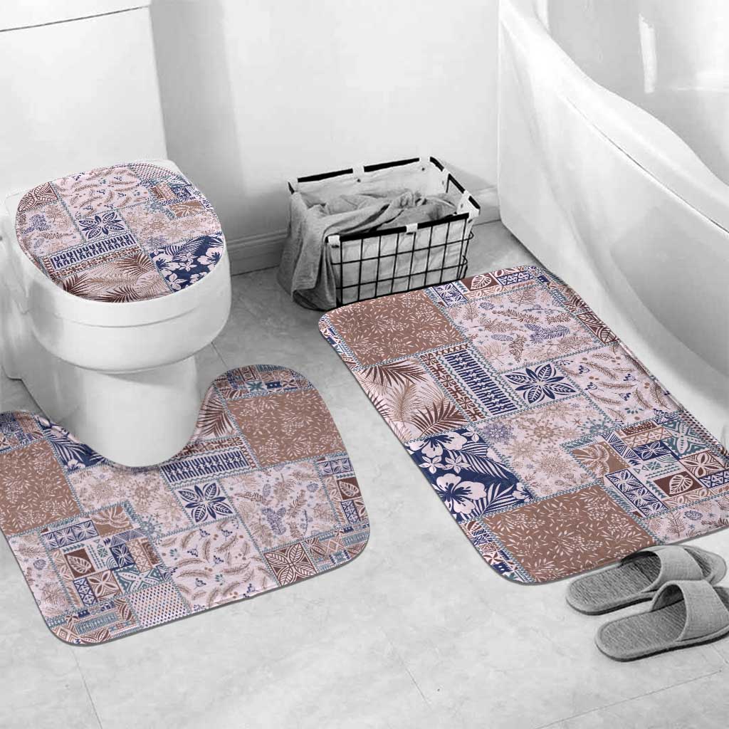 Aloha Hawaii Pastel Christmas Patchwork Bathroom Set Rustic Style - Polynesian Pride