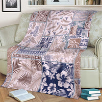 Aloha Hawaii Pastel Christmas Patchwork Blanket Rustic Style - Polynesian Pride