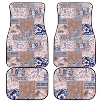 Aloha Hawaii Pastel Christmas Patchwork Car Mats Rustic Style - Polynesian Pride