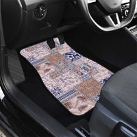 Aloha Hawaii Pastel Christmas Patchwork Car Mats Rustic Style - Polynesian Pride