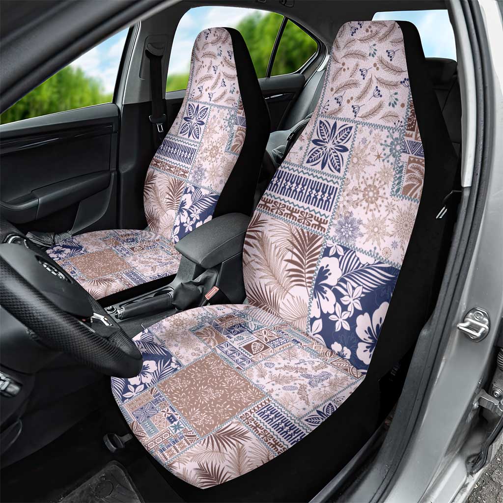 Aloha Hawaii Pastel Christmas Patchwork Car Seat Cover Rustic Style - Polynesian Pride