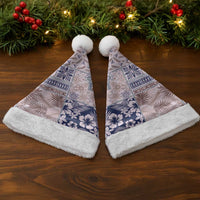 Aloha Hawaii Pastel Christmas Patchwork Christmas Santa Hat Rustic Style - Polynesian Pride