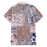 Aloha Hawaii Pastel Christmas Patchwork Family Matching Puletasi and Hawaiian Shirt Rustic Style LT7 - Polynesian Pride