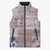 Aloha Hawaii Pastel Christmas Patchwork Sleeveless Puffer Jacket Rustic Style - Polynesian Pride