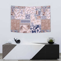 Aloha Hawaii Pastel Christmas Patchwork Tapestry Rustic Style - Polynesian Pride