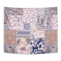 Aloha Hawaii Pastel Christmas Patchwork Tapestry Rustic Style - Polynesian Pride