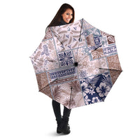 Aloha Hawaii Pastel Christmas Patchwork Umbrella Rustic Style - Polynesian Pride