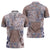 Aloha Hawaii Pastel Christmas Patchwork Zipper Polo Shirt Rustic Style - Polynesian Pride
