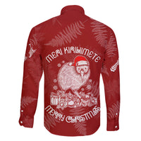 New Zealand Christmas Family Matching Mermaid Dress and Hawaiian Shirt Silver Fern Mix Kiwi Bird Ver01 LT7 - Polynesian Pride