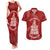 New Zealand Christmas Couples Matching Tank Maxi Dress and Hawaiian Shirt Silver Fern Mix Kiwi Bird Ver02 LT7 Red - Polynesian Pride