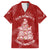 New Zealand Christmas Family Matching Short Sleeve Bodycon Dress and Hawaiian Shirt Silver Fern Mix Kiwi Bird Ver02 LT7 Dad's Shirt - Short Sleeve Red - Polynesian Pride