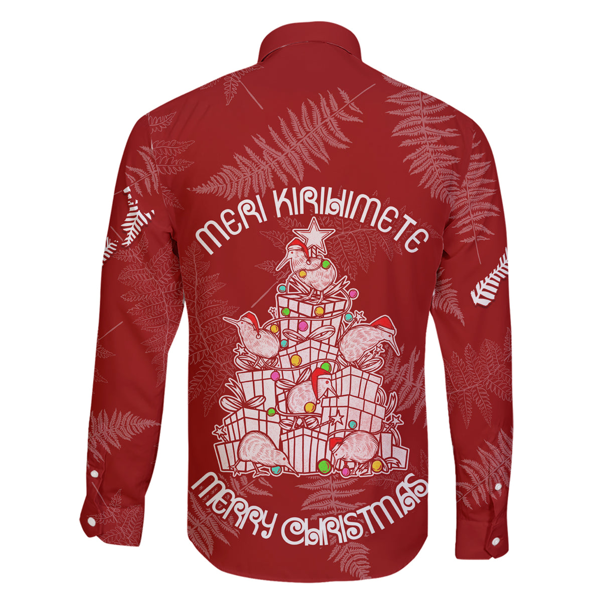 New Zealand Christmas Family Matching Short Sleeve Bodycon Dress and Hawaiian Shirt Silver Fern Mix Kiwi Bird Ver02 LT7 - Polynesian Pride