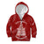 New Zealand Christmas Kid Hoodie Silver Fern Mix Kiwi Bird Ver02 LT7 Zip Hoodie Red - Polynesian Pride