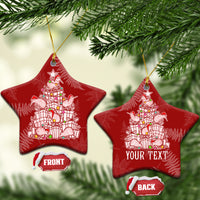 New Zealand Christmas Ceramic Ornament Silver Fern Mix Kiwi Bird Ver02 LT7 - Polynesian Pride