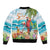 Aloha Hawaii Christmas Bomber Jacket It's 5 o'clock Somewhere