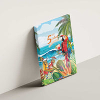 Aloha Hawaii Christmas Canvas Wall Art It's 5 o'clock Somewhere