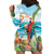 Aloha Hawaii Christmas Hoodie Dress It's 5 o'clock Somewhere