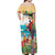 Aloha Hawaii Christmas Off Shoulder Maxi Dress It's 5 o'clock Somewhere